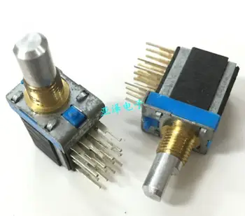 

2PCS/LOT ALPS Alps 4 knife, 3 stall band switch signal, rotary switch, half shaft, 15mm