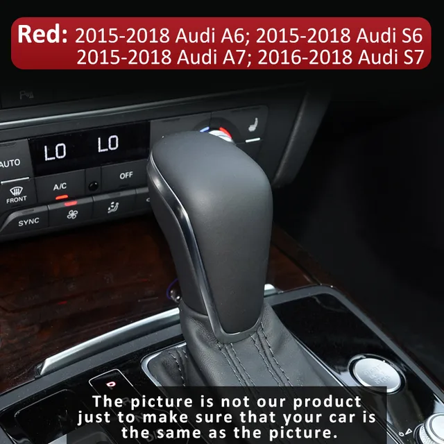 Gear Shift Cover Shifter stick Knob For Audi A3 8V A4 B8 B9 A5 A6 C6 C7 A7 Q3 Q5 Q7 A1 S3 S4 S5