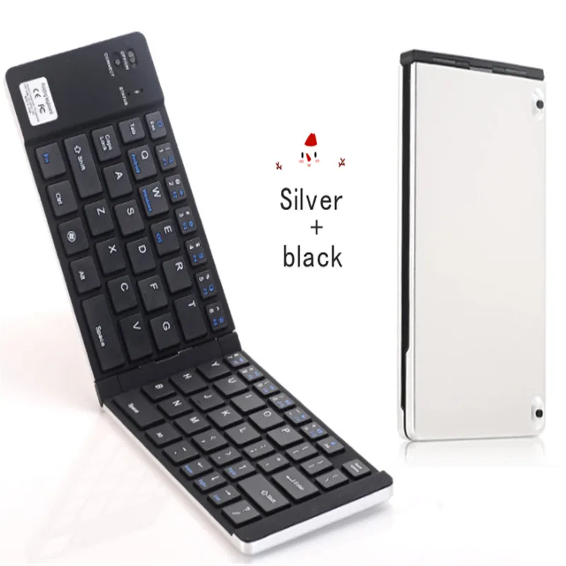 KuWFi портативная Bluetooth складная клавиатура мобильный телефон компьютер Универсальная креативная карманная двойная складная клавиатура