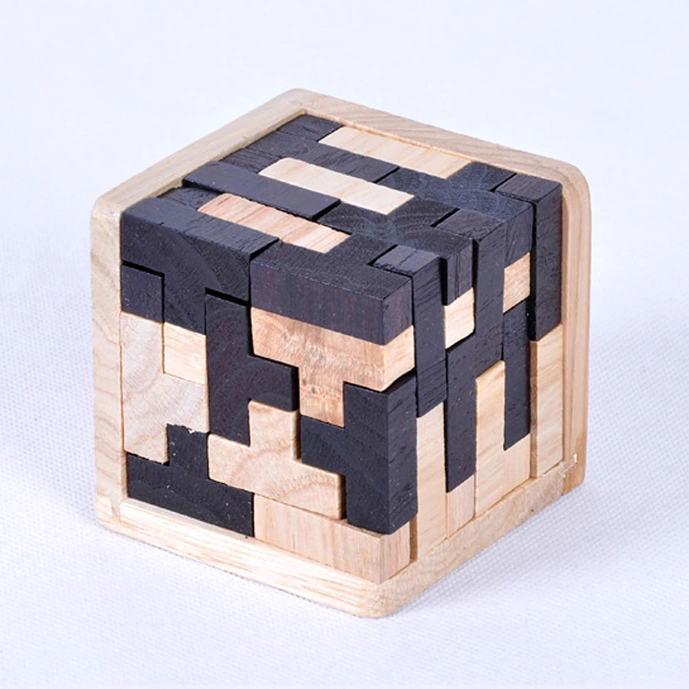 1 Набор 3D головоломка Ранняя развивающая игрушка деревянные пазлы для взрослых - Фото №1