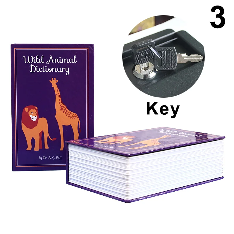 

Lock-up Money Coin Jewelry Storage Box Dictionary Book Shape Home Money Safe Dropshipping FAS