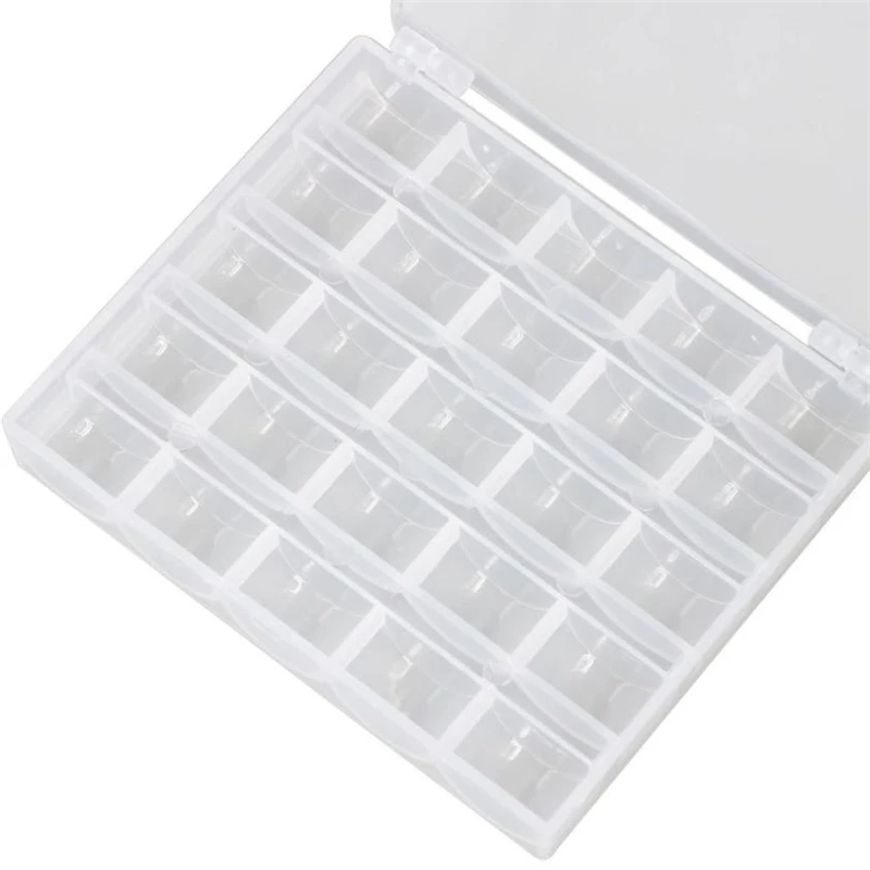 New Creative Cute  25 Bobbins Spool Storage Case Box Container Storage Wear-resistant Durable HOT Easy To Use box C0307#0       03