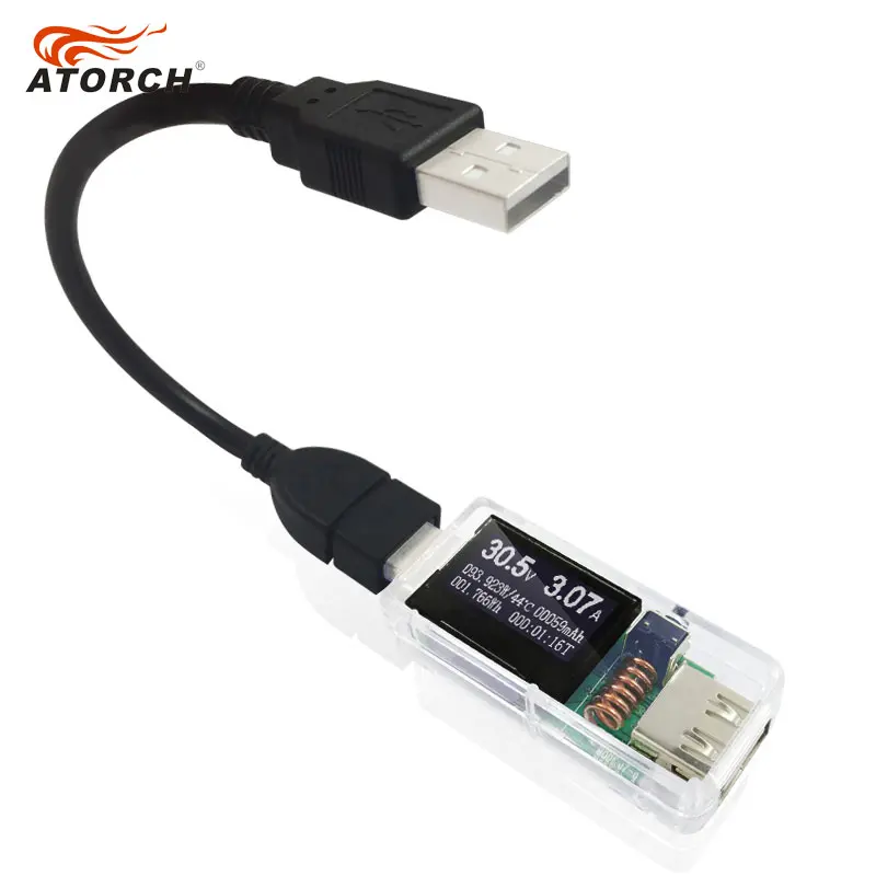 ATORCH USB Тестер DC Цифровой вольтметр amperimetro 12 в 1 Напряжение измеритель тока Амперметр детектор power bank индикатор зарядного устройства