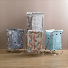 Foldable With Lid Large Laundry Basket Dirty Clothes Storage Basket Organizer Nordic Style Waterproof Laundry Hamper With Lid