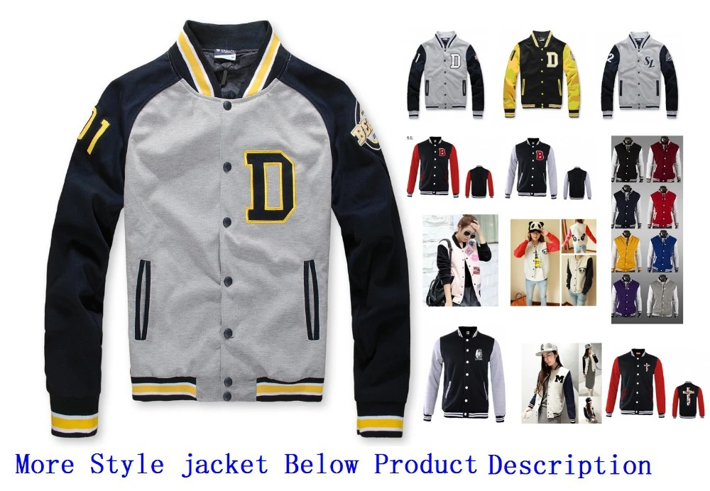 Tide Splicing Korean Mens Varsity Jacket For Baseball Letter B D Printed 8 Color Gray Red Dark And Light Blue Purple Yellow Varsity Jacket Varsity Letterman Jacketjacket Vests For Men Aliexpress