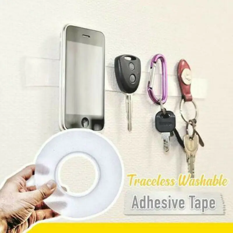 

Transparent Washable Magic Tape Roll Multi-Functional Residue-Free Nano-Adhesive Magic Washable Seamless Nano Tape 2019 New