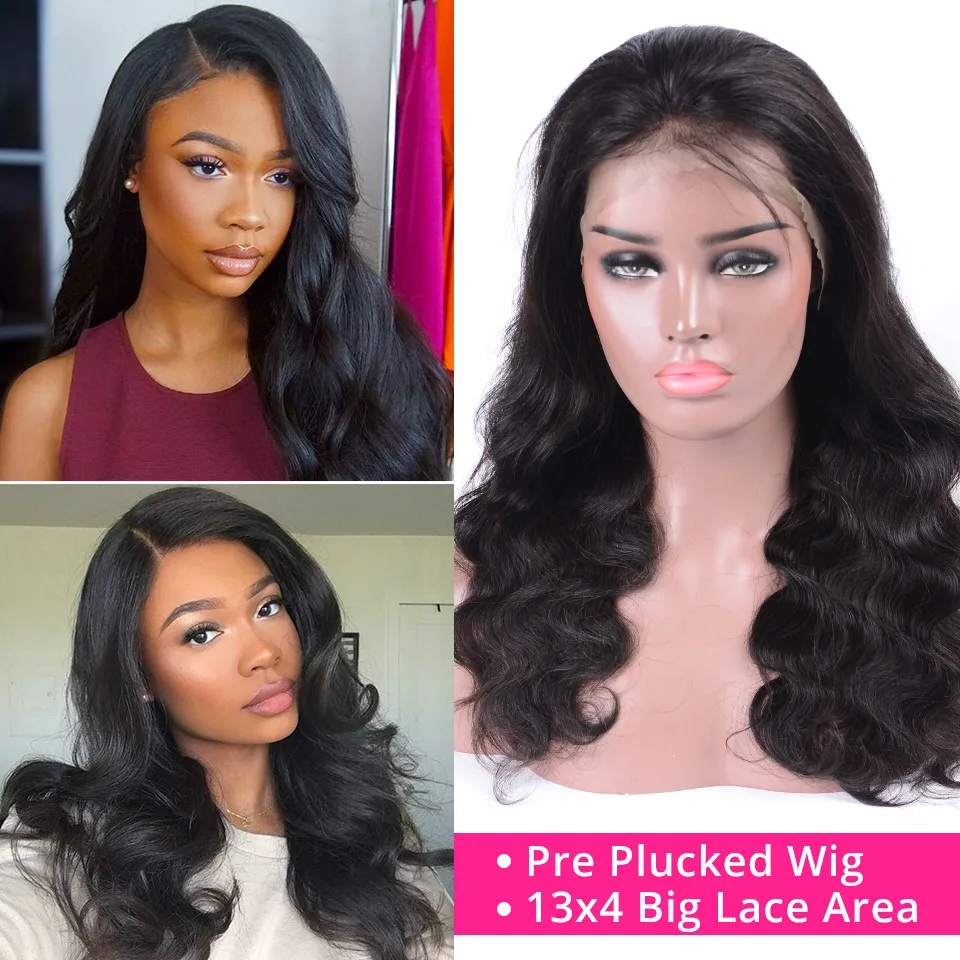 body wave human hair wig