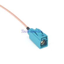 5 шт./лот gps внешняя антенна кабель Fakra Z женский RF коаксиальный адаптер Pigtail Соединительный шнур 0,5 футов