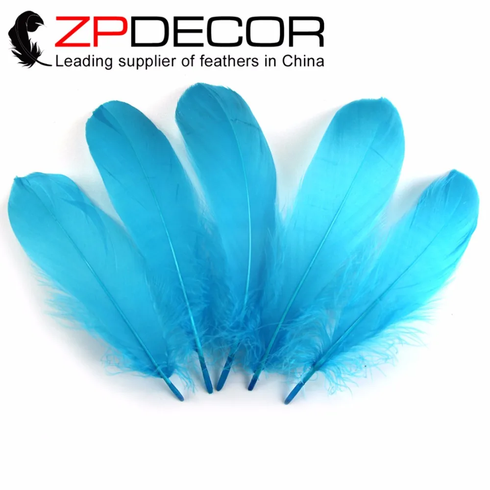 ZPDECOR Feather Factory Direct 200pcs/lot Cheap Turquoise Blue Dye