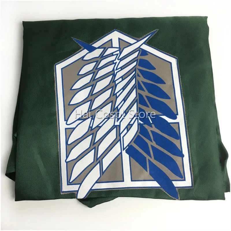 HaiCospl Attack On Titan Costume Green Cloak Japanese Anime Cosplay Shingeki No Kyojin Hoodie Eren Levi Mikasa Scout Legion Coat -Zentai shop online