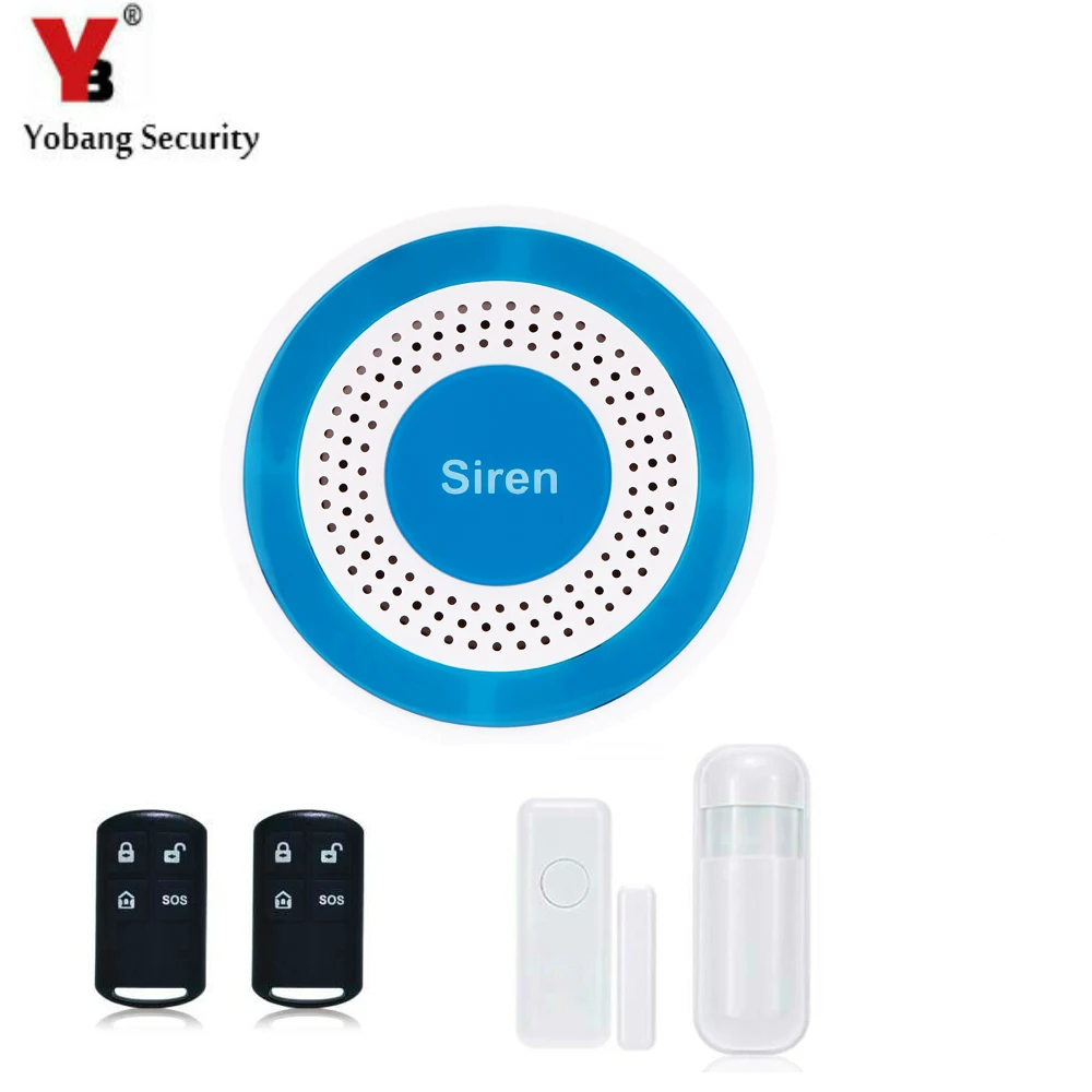 

YobangSecurity Loudly Voice Wireless Home House Alarm Siren System Security Alarm System for Warehouse Garage