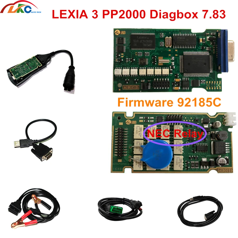 

Lexia3 PP2000 Full Chips PCB Board Lexia3 With newest Diagbox V7.83 Lexia 3 Firmware No.921815C DiagnosticTool free shipping