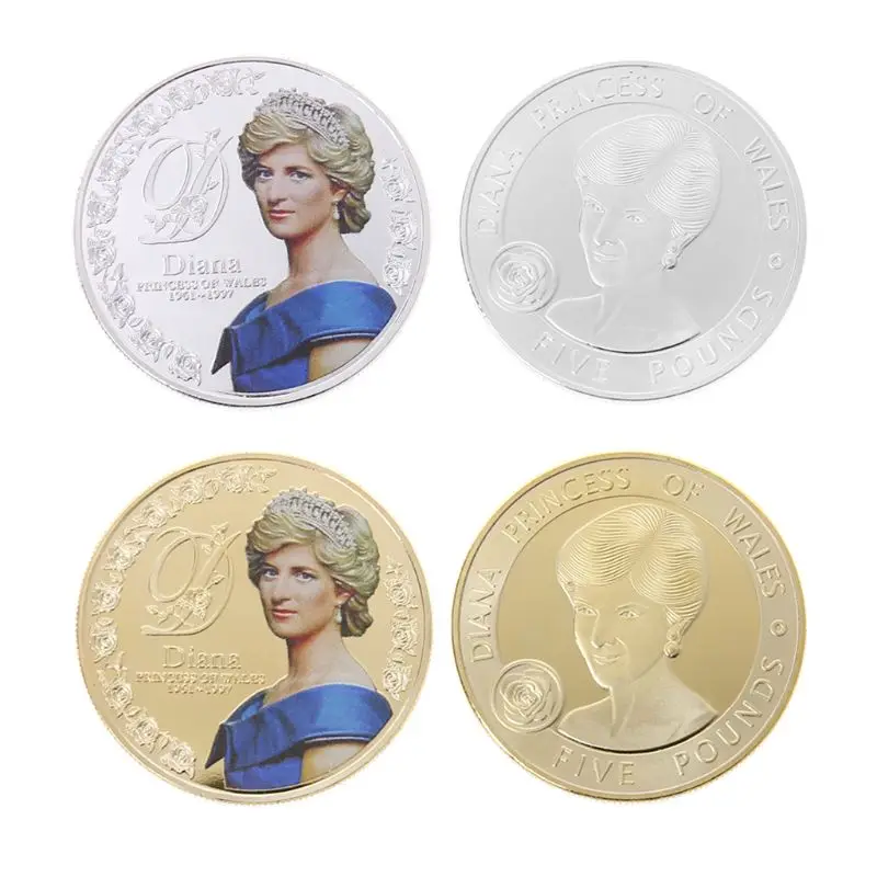 

Princess Diana Commemorative Coin Vintage Metal Crafts Collection Gift Souvenior