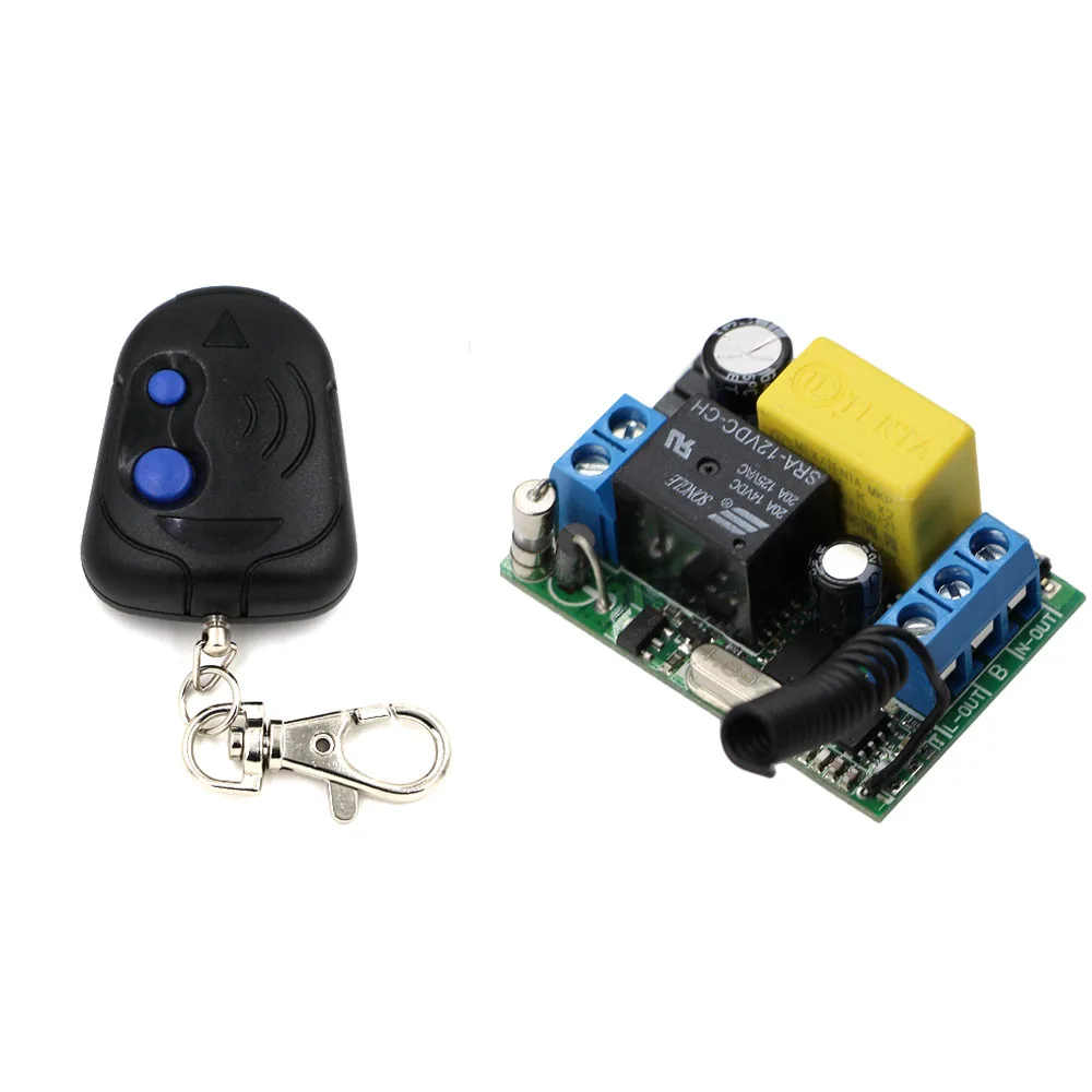 

Low Price AC 220V 1CH RF Wireless Remote Switch Wireless Light Lamp LED Switch Receiver & Transmitter ON OFF Keys