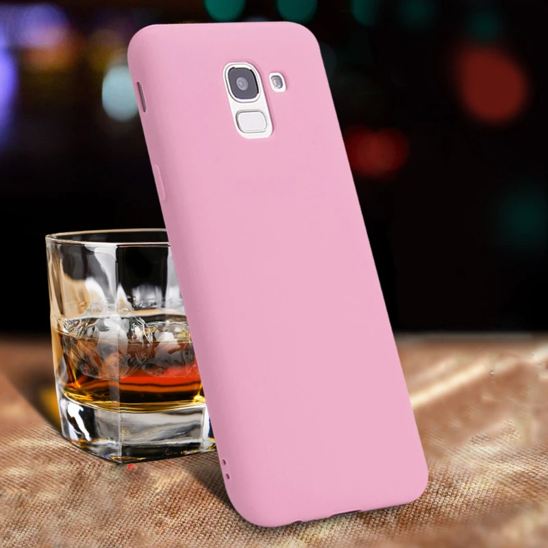 

Candy Color Case for Samsung Galaxy J8 J7 J6 J4 Plus J2 Pro 2018 J5 J3 2017 J7 Duo J4 Core Simple Solid Color TPU Silicone Cover