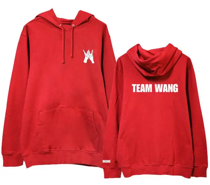 Флисовый/тонкий пуловер с принтом Kpop got7 jackson team wang толстовки унисекс на осень и