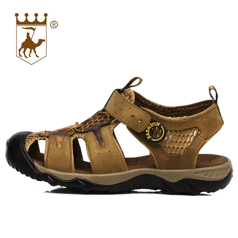 Ocio Playa Tamaño Para dark Brown Nueva 44 Primera Al Cuero Hombre Baotou Libre Backcamel 2018 Light Aire Sanals Zapatos Ocasionales Antideslizantes 38 Capa Brown Hombres xYaUgn0w
