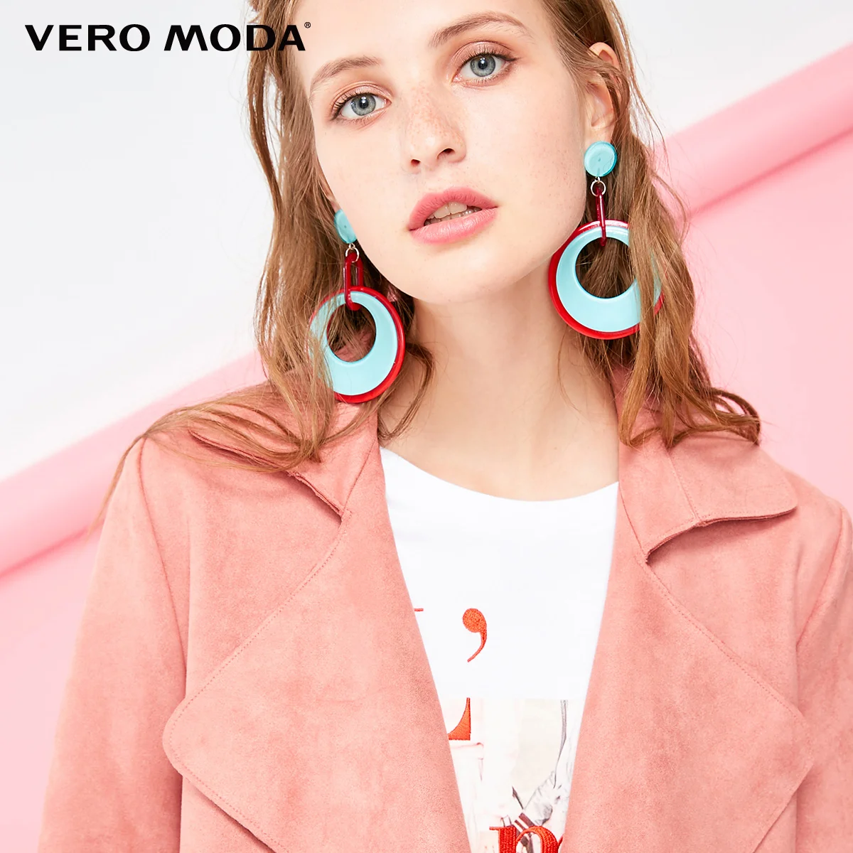 Vero Moda осеннее замшевое Прямое пальто средней длины в минималистическом стиле | 318309507