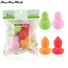 4 шт стиль не латексная губка для мытья BB крем для лица глаза носа спонж для пудры и основы двойного использования инструменты для макияжа