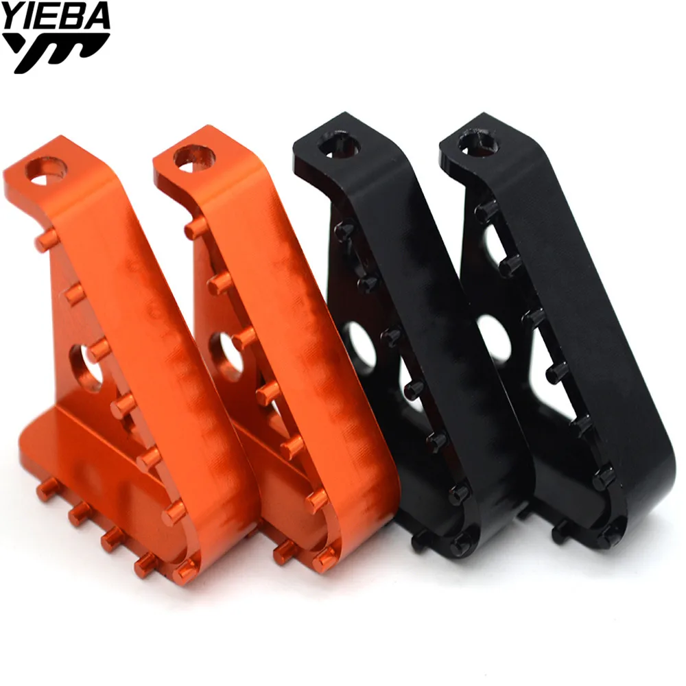 Motorcycle CNC Billet Aluminum Rear Brake Pedal Step Tips For KTM 125-530cc 2004-2014 690 SMC 2008-2009 690 SUPERMOTOR 2008