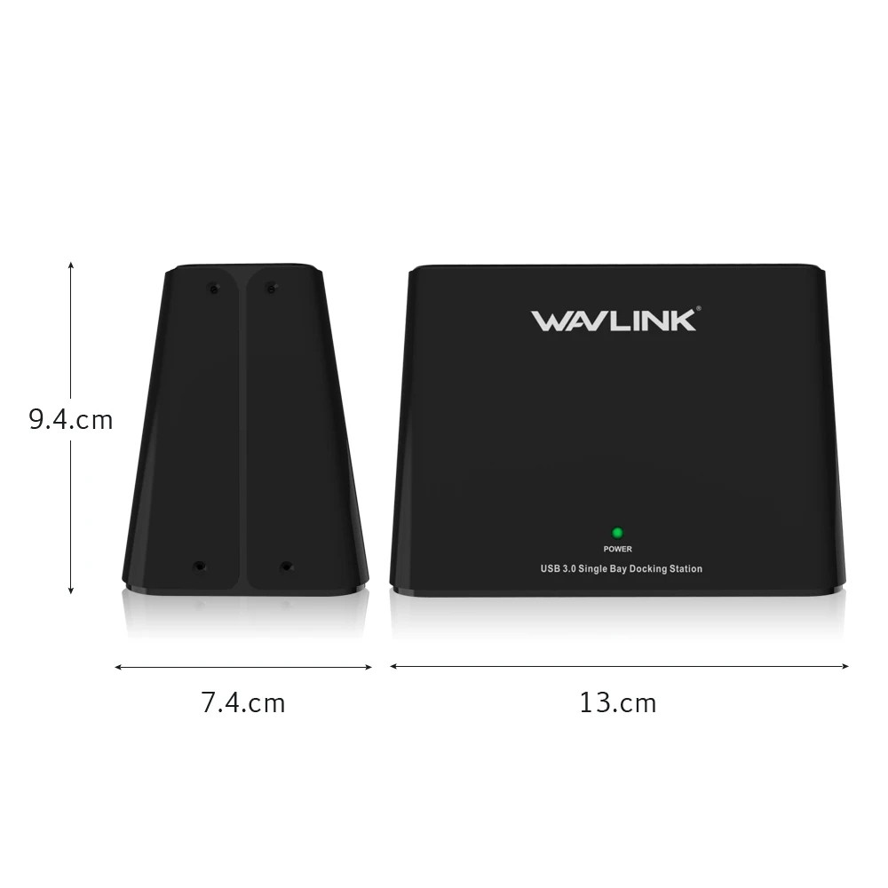 Wavlink Универсальный 6 ТБ USB3.0 Внешний SATA жесткий диск Док-станция для 2," /3,5" дюймов HDD/SSD/UASP 12V адаптер питания черный