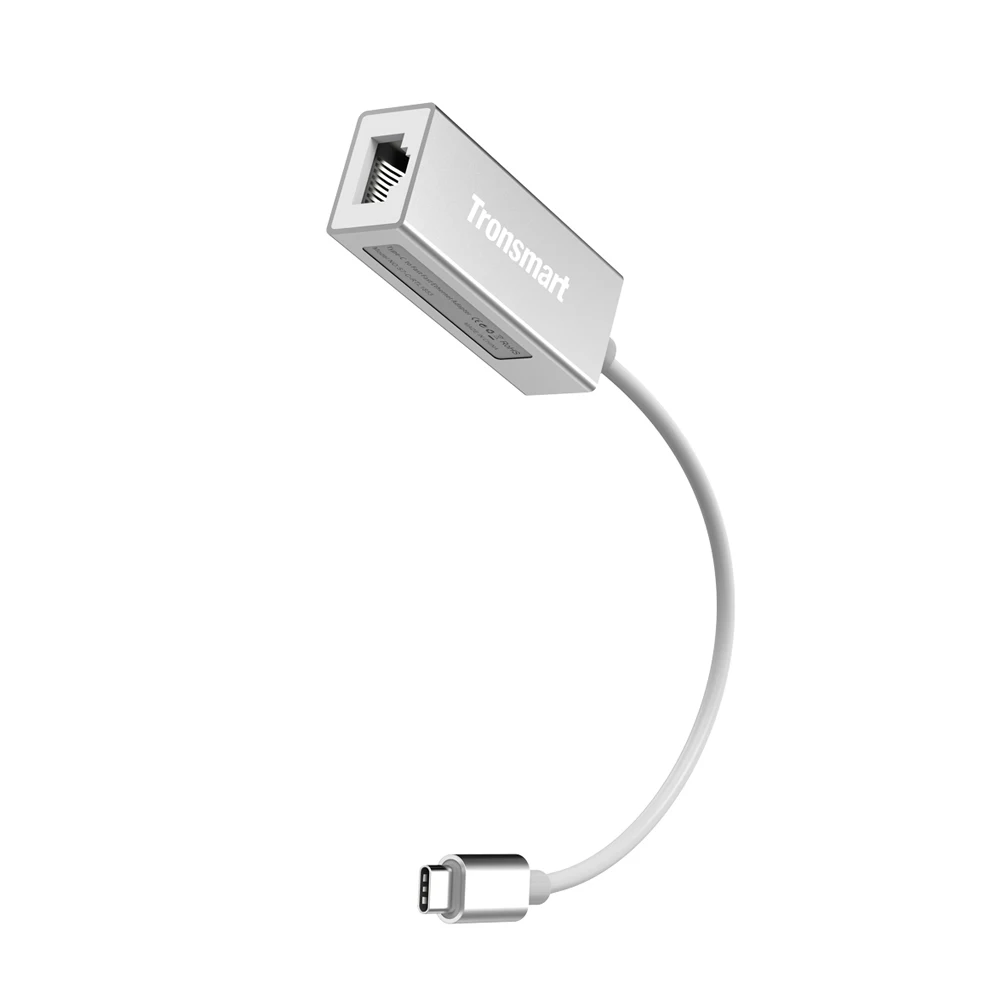 Tronsmart CTL01 Тип C Male к RJ45 адаптер USB-C Трансвертер Быстрый gigabit для локальной сети Тип-C, Windows, Mac, Google Chrome OS