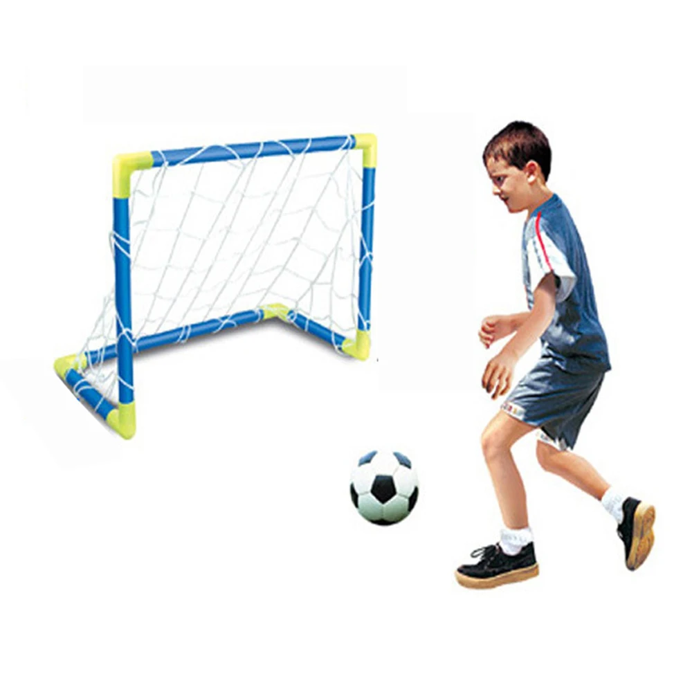 Sports Small Football Gates Soccer Ball Goal Post Net Set Kids Sport Indoor Game