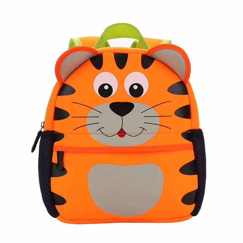 Детский рюкзак с 3D милым животным дизайном, неопреновый рюкзак для малышей, школьные сумки для детского сада, для девочек и мальчиков, мультяшный школьный ранец, жираф, сова