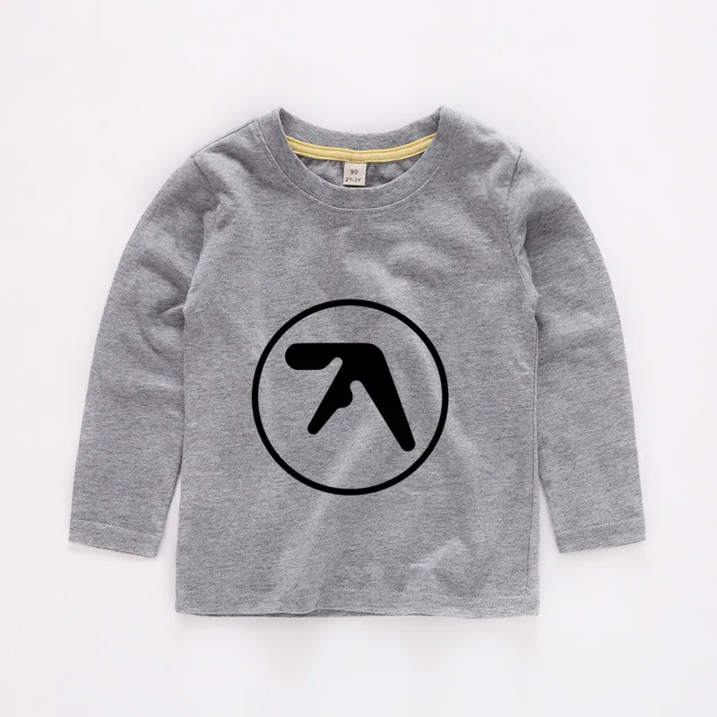 От 2 до 12 лет Детская Aphex Твин с принтом для малышей Топы девочек Одежда маленьких