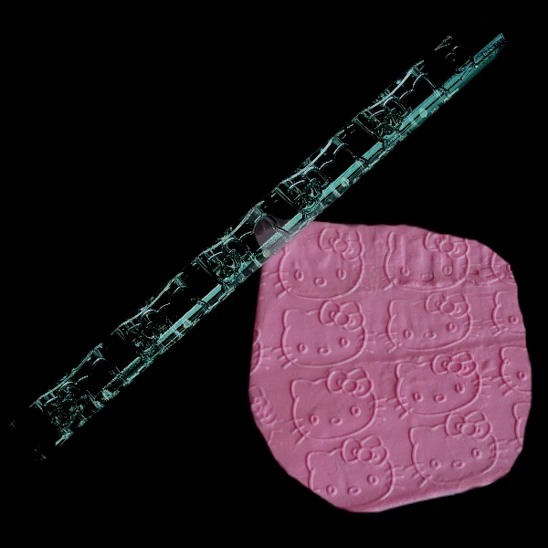 Transparent Acrylic Printing Embossed Rolling Pin Fondant Transparent Acrylic Printing Embossed Rolling Pin Fondant