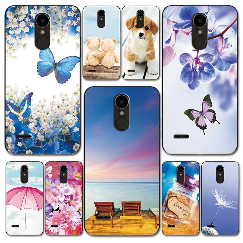 

For LG K4 K7 2017 X230 Case Cover Fantasy Design For LG K8 2017 X240 Butterfly Love Heart For LG K10 2017 Phone Bags Housing