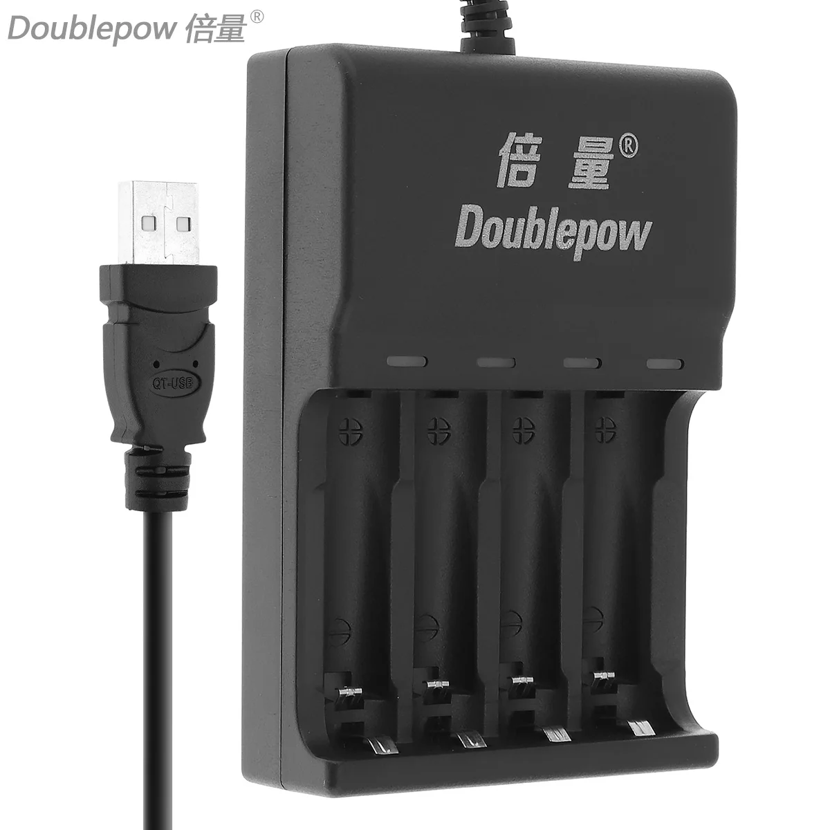

Doublepow DC 5V 4 Slots Quick Intelligent USB Charger with LED Indicator for AA / AAA / Ni-MH / Ni-CD Battery