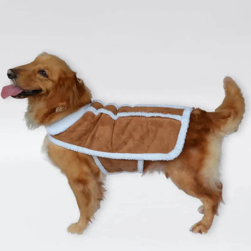 

Overalls for big dog winter plus velvet thickening jacket for dogs clothes winter lamb cashmerepiumino cane parkas big dog coat