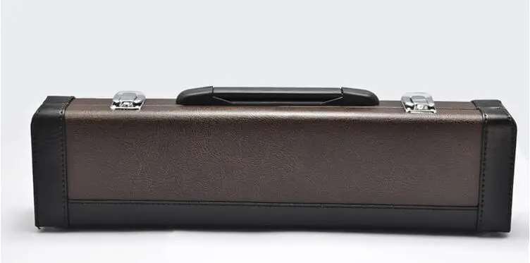 

Case for 16 / 17 holes flute portable Hard Case Brown Strong Durable Hard Material