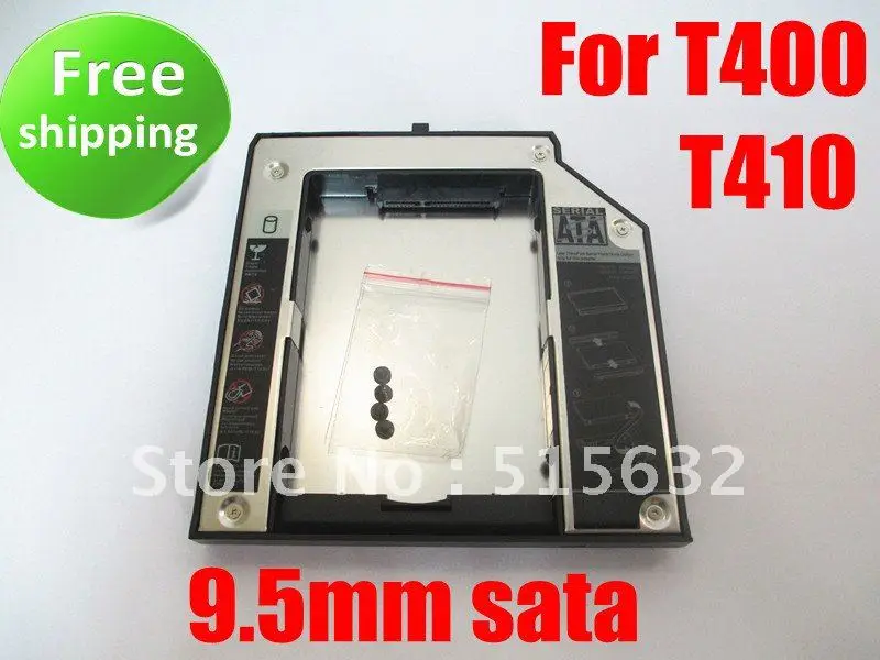 9.5 мм SATA 2nd HDD жесткий диск Caddy Bay для диск caddy T400 T410