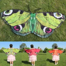 Ребенка, детские модные майки для мальчиков и девочек в богемном стиле с принтом «бабочка» шали пашмины костюм шифоновая аксессуар z