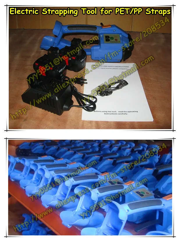 

Wholesale China+Lowest Factory Price !Portable Electric Battery Powered Plastic Strapping Tool for 12-16mm PET/PP banding strap