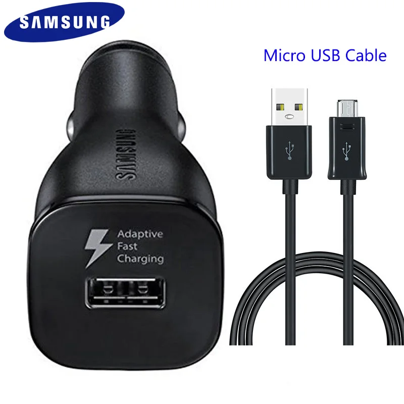 

Original Samsung Adaptive Fast Car Charger Micro USB Cable Line 1M/1.5M For Galaxy S7 Edge+ C10 Pro C7 C8 C9 J4 J6 J7 J8 A10 Pro