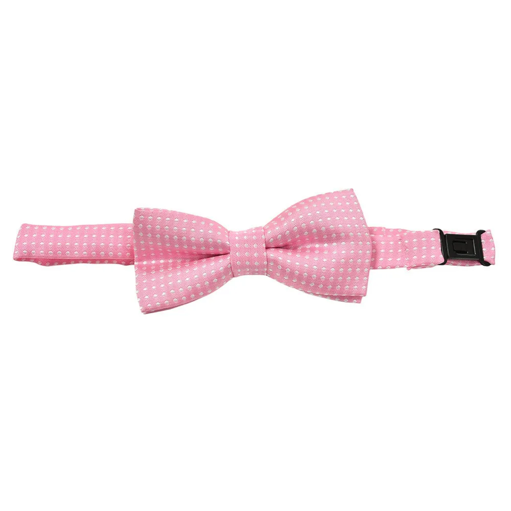 Детские аксессуары; детский дизайнерский благородный галстук в горошек; Повседневный галстук-бабочка с воротником; популярный галстук-бабочка для мальчиков; 16 цветов