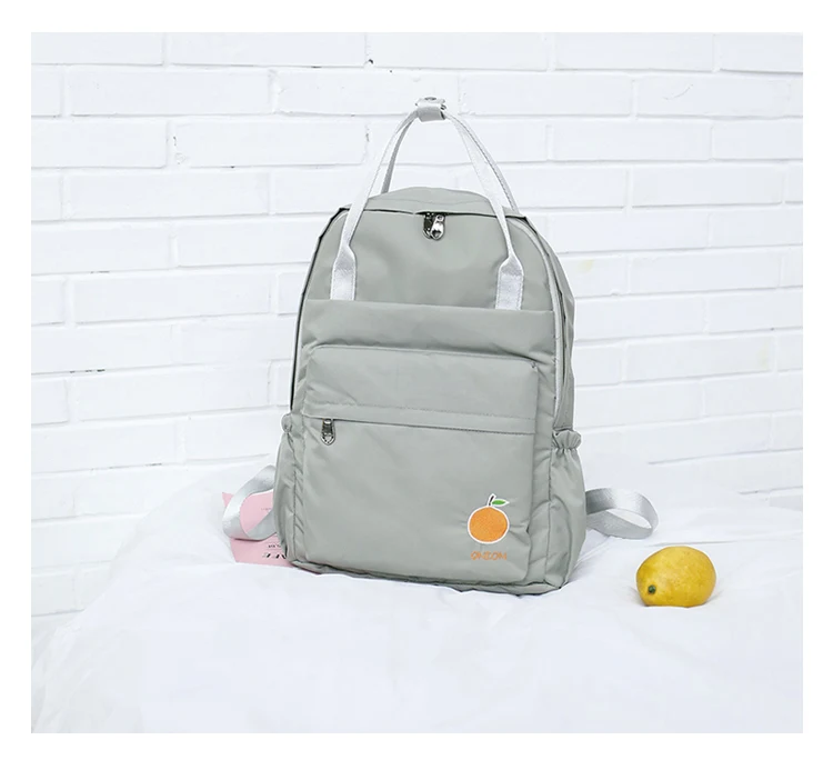Menghuo 2018 New Preppy Style Fashion Embroidery Ladies Backpack Nylon High Quality Women School Shoulder Bag for Girls Youth2_19