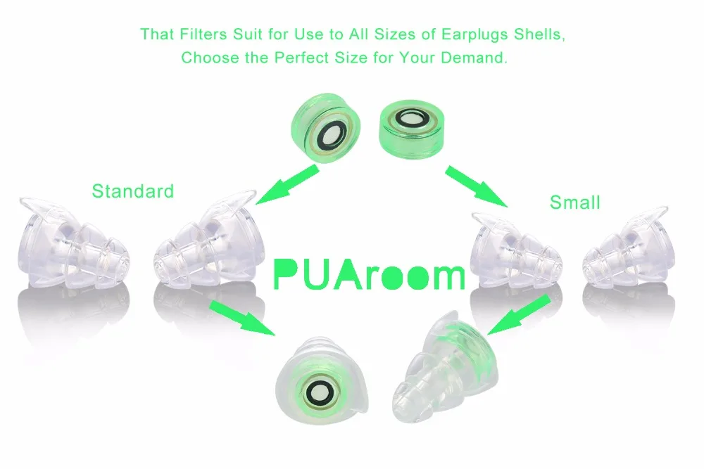 PUAroom high fidelity earplugs hearing protection
