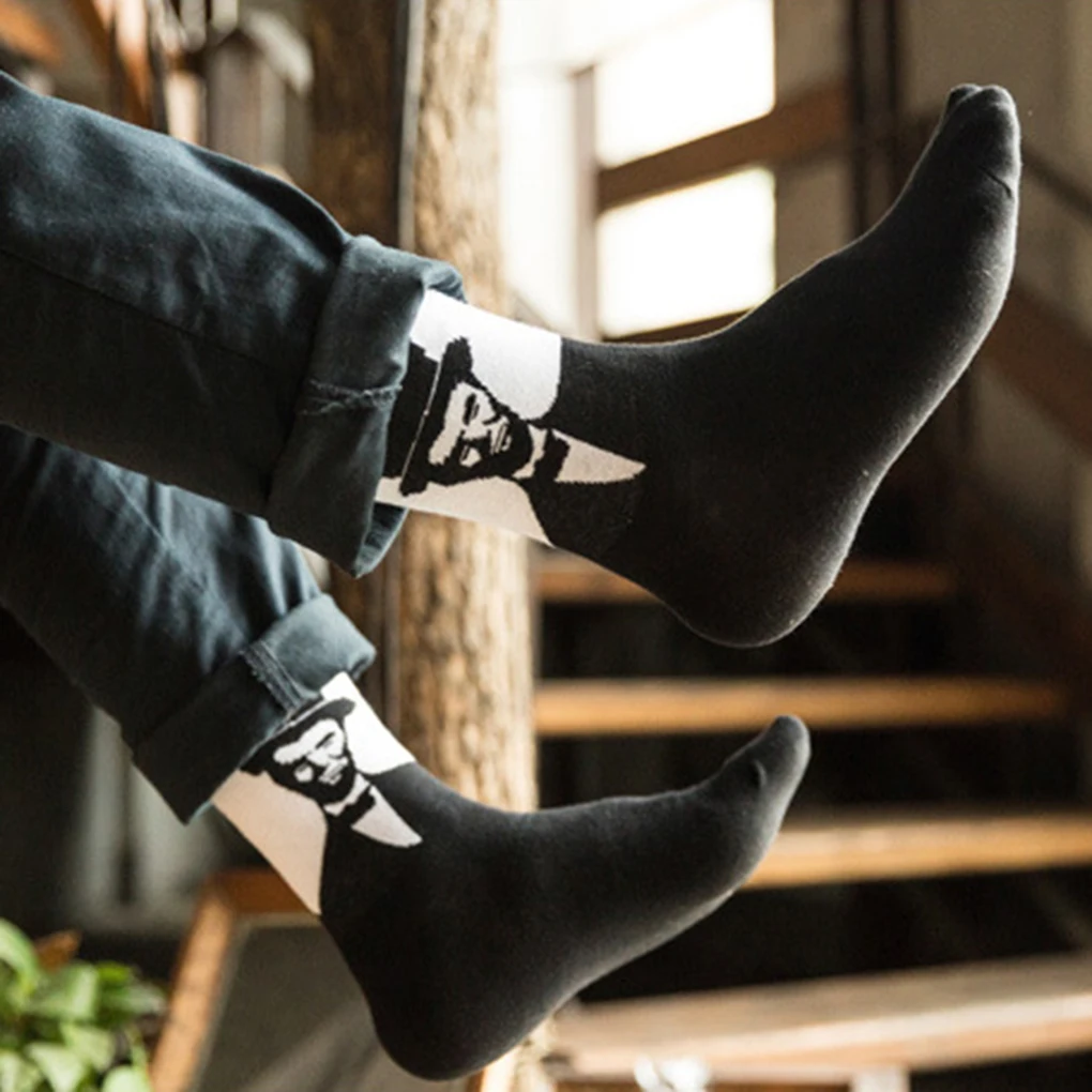 Мужские носки с узором в джентльменском стиле; сезон осень-зима; 70% хлопковые носки; носки для мальчиков; носки без пятки