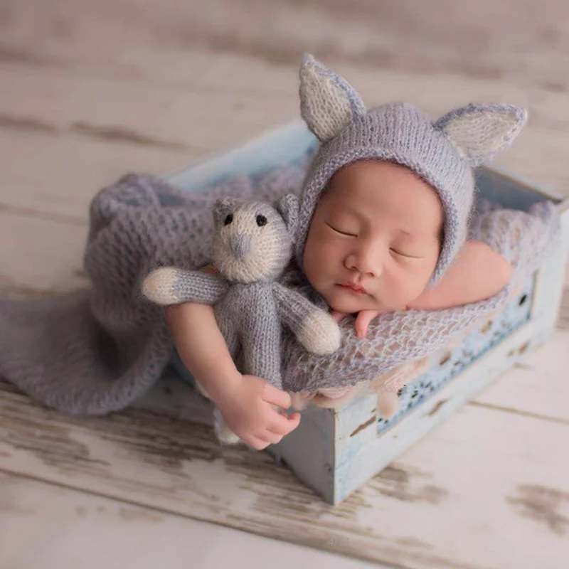 Home & Garden Electronics Infant Knit Mohair Hat with Calf Toy ...