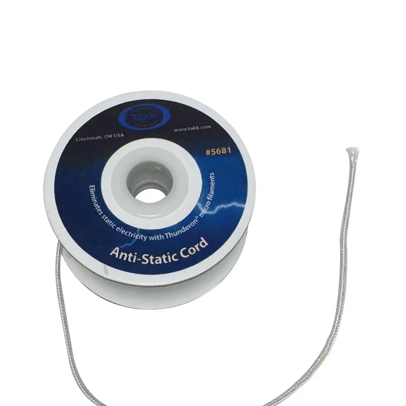 

10 meters/roll USA TAKK Static Anti-Static Cord Rope/ Braided rope For Textile industries