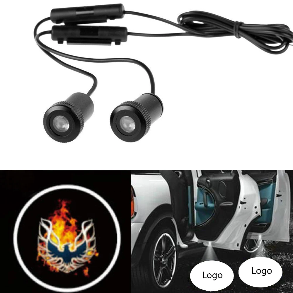 YSY 2pcs 7W Universal Led Car Door Projector Light Car Door Light Ghost Shadow Light For