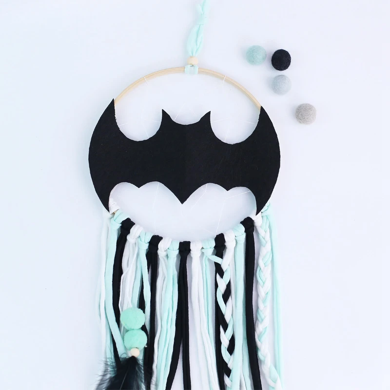 

D Scandinavian Nordic Decor Home Wind Chimes Animal Felt Dreamcatcher Big Batman Koala Dream Catchers Hanging Kids Decoration