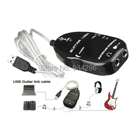 

USB Guitar Link Cable New Guitar to USB interface Link Cable Recording Studio Killer Modeling Amps And Effects