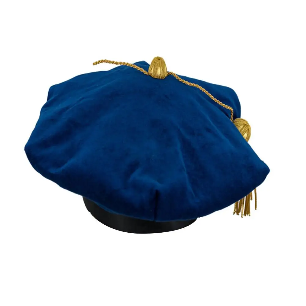 High Quality Doctoral Tam Black Velvet 