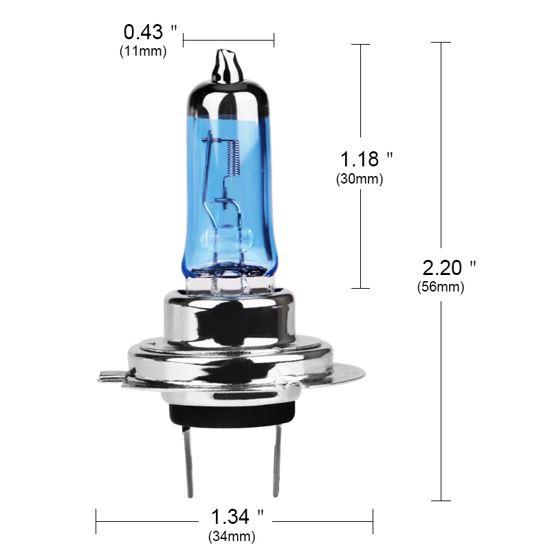 Urbanroad отражатели 2 шт мощностью 12V для H7 100W 4300-6000k супер белый галогенная лампа фонаря ламповый патрон светильник s светильник лампочка галоген, ксенон, фонарные лампочки Автомобильные светильник источник