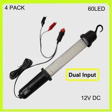 4 упак. 3 Вт 12 В 60 Светодиодная лампа работы Luz Trabajo светодиодный индикатор аварийного освещения Двойной вход Emergency garage